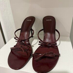 Mango Women's Burgundy and Brown Footwear